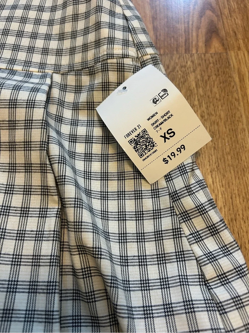 Plaid Pleated Mini Skirt